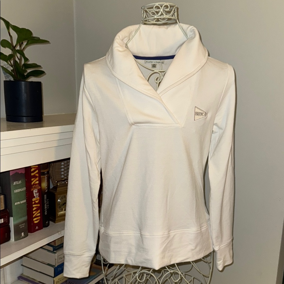 Fairway  Greene White Pullover SweaterSweatshirt Nwot